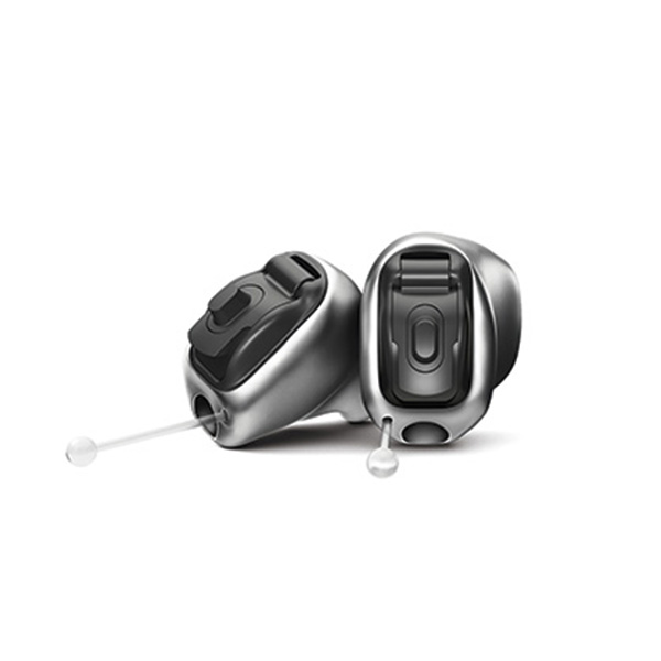 Completely-in-the-canal (CIC) or invisible hearing aid for mild to moderate hearing loss