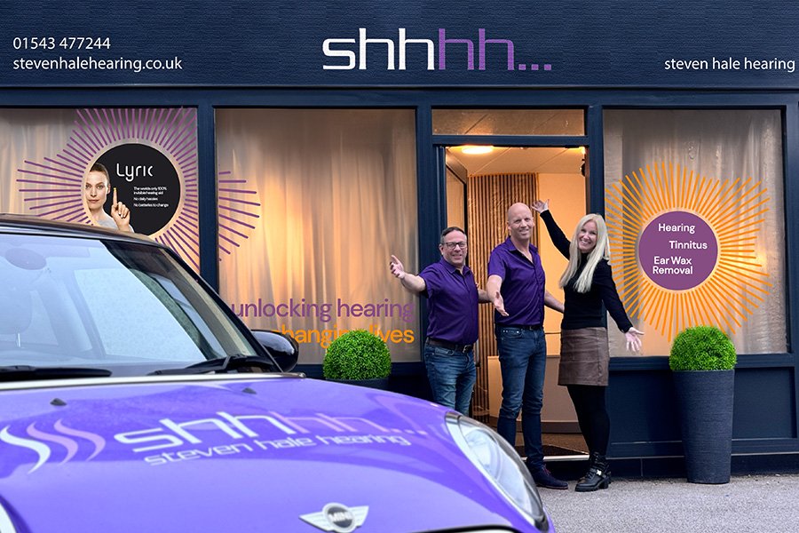 Steven Hale Hearing clinic in Shenstone, Lichfield with welcoming staff